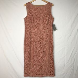 NWOT Eva Mendes Rose Lace Sheath Shift Dress - NEW